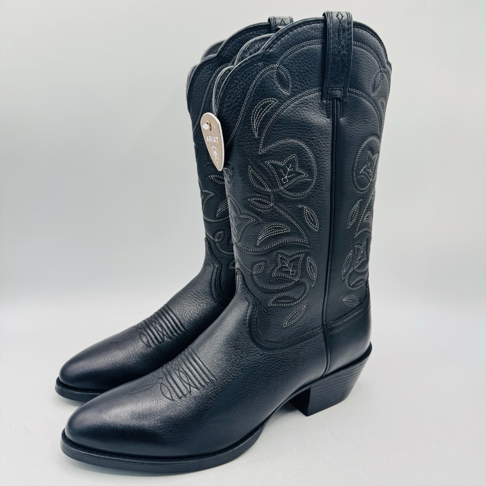 Ariat Heritage Western Boots Women's Size 11 B Black Leather